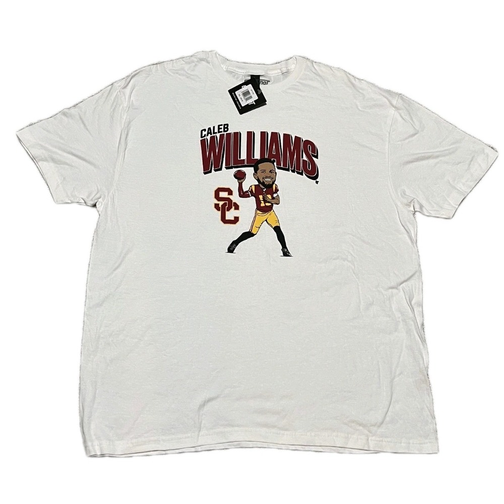 NWT‎ Caleb Williams Breaking T #13 USC Trojans State Star Shirt Mens 2XL NWT